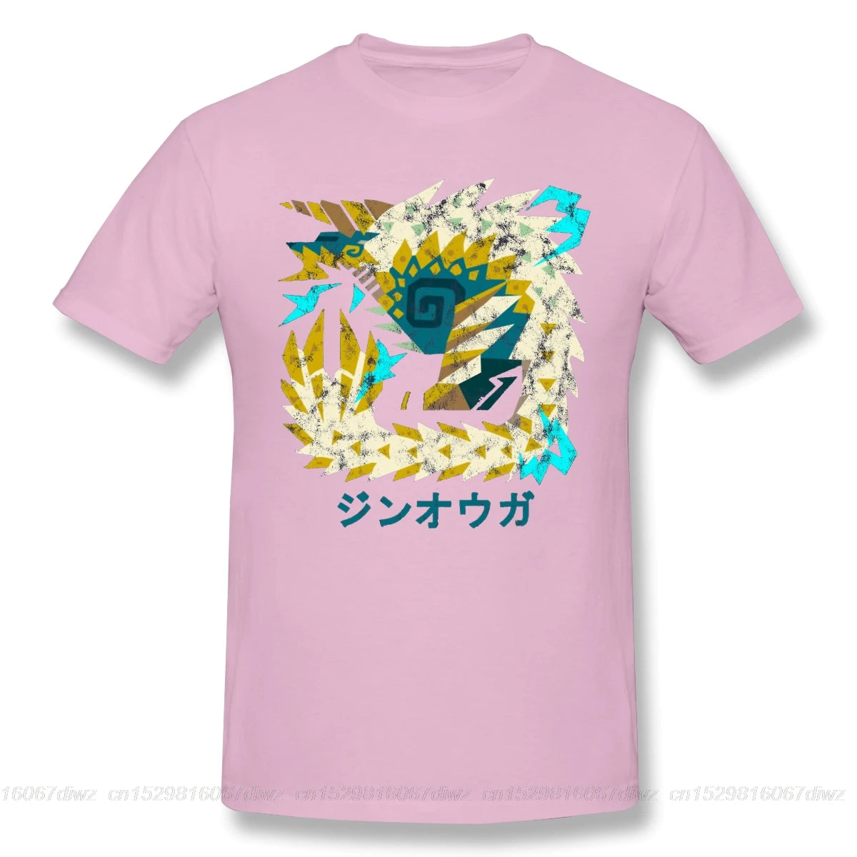 World Iceborne Zinogre Kanji black T Shirt monster hunter ARPG PS4 GAME PLAYER homme T-Shirt Tees