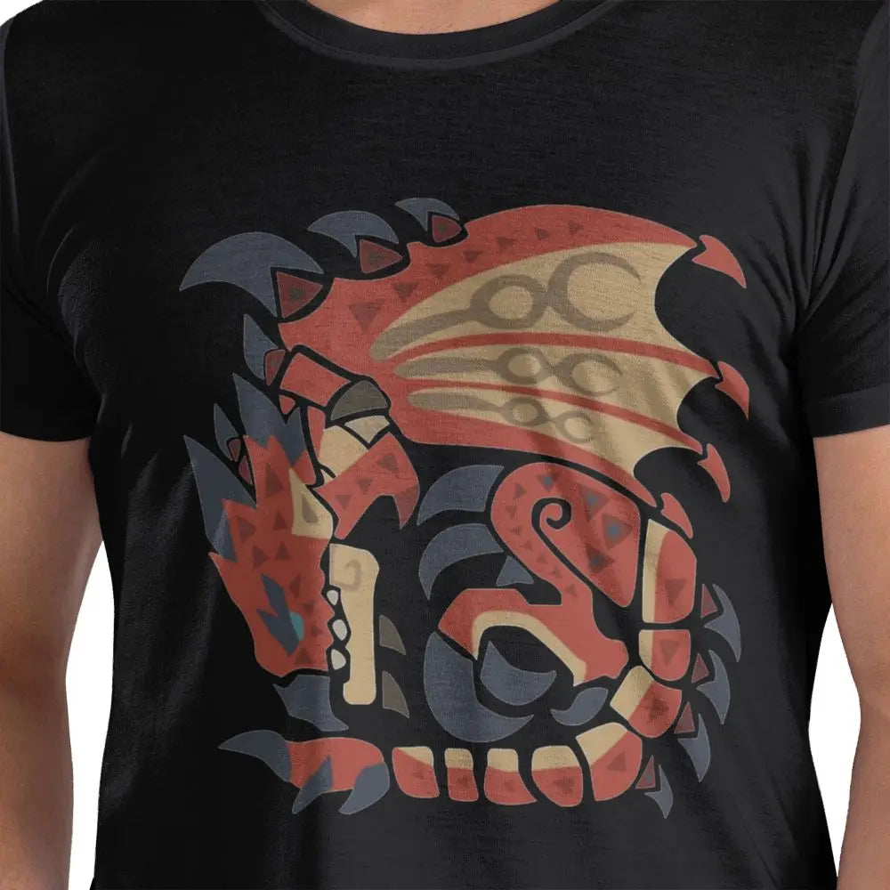 Rathalos Monster Hunters T-Shirt Summer Y2K Casual T-Shirts Cotton Novelty Tee Shirt For Men's Short-Sleeve Casual Tops