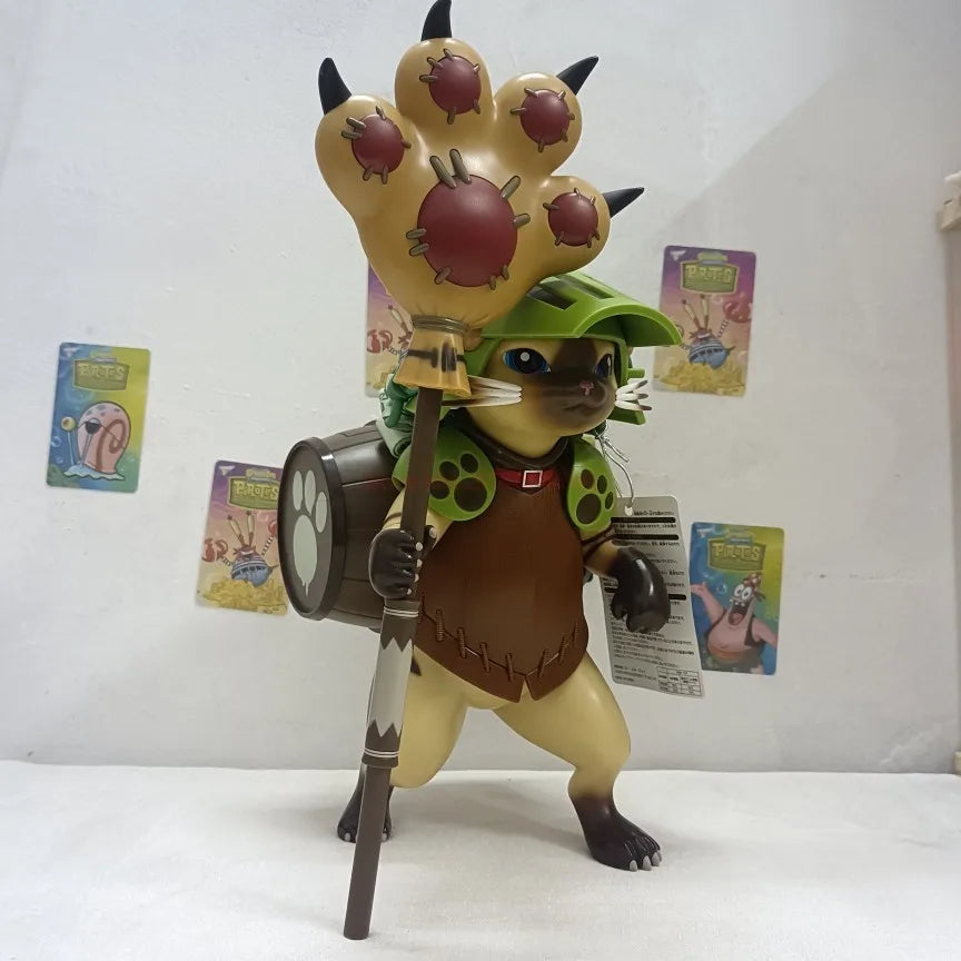 Monster Hunter 32cm Gk Palico Game Anime Figure Cat Popcorn Pvc Action Figurine Statue Collectible Model Decoration Ornament Toy